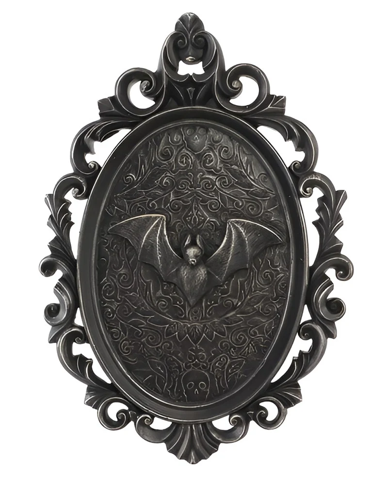 Gothic Rahmen mit Fledermaus Relief 25cm