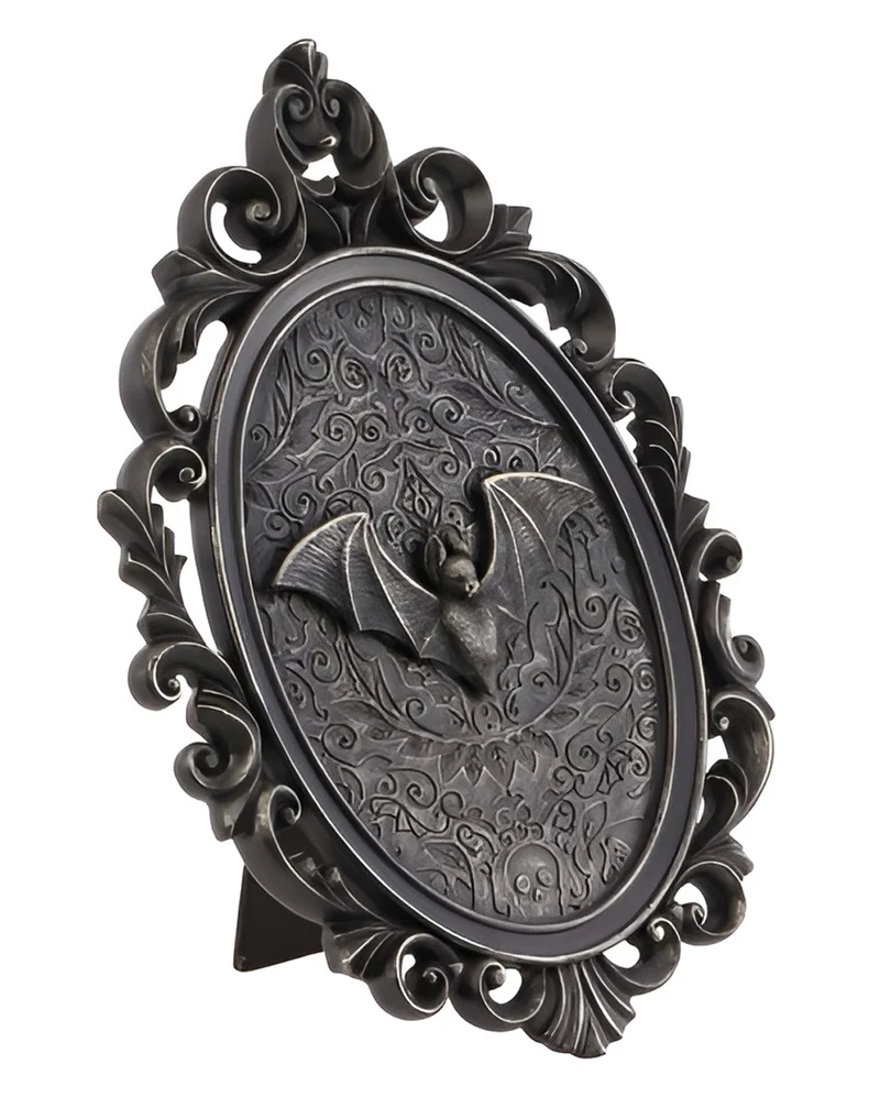 Gothic Rahmen mit Fledermaus Relief 25cm
