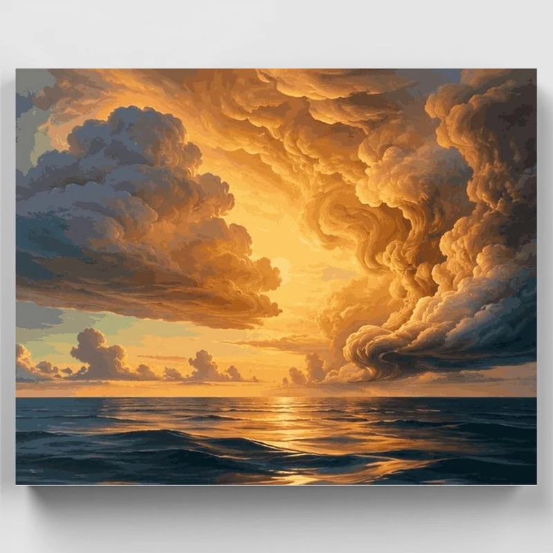 "Golden Awakening" Paint by Numbers Kit
