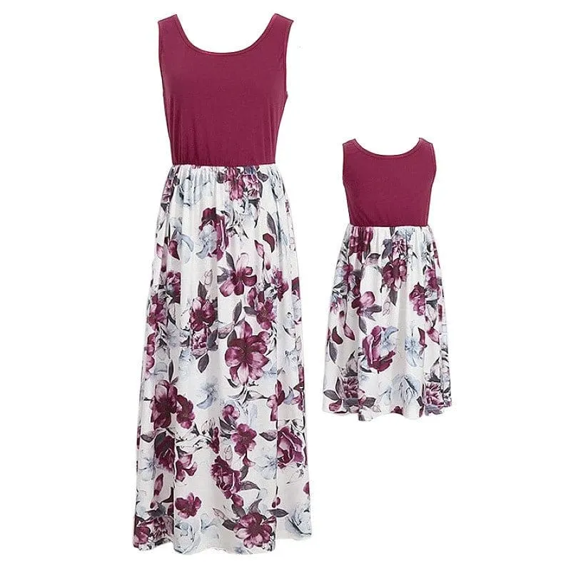 Kleid Bordeaux Blume