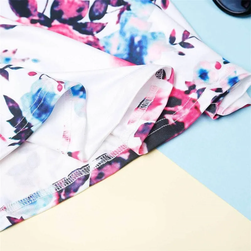 Kleid Bordeaux Blume