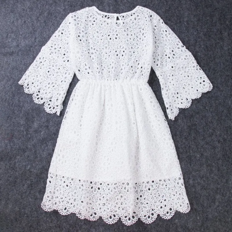 Kleid Mit Spitze Mutter Tochter