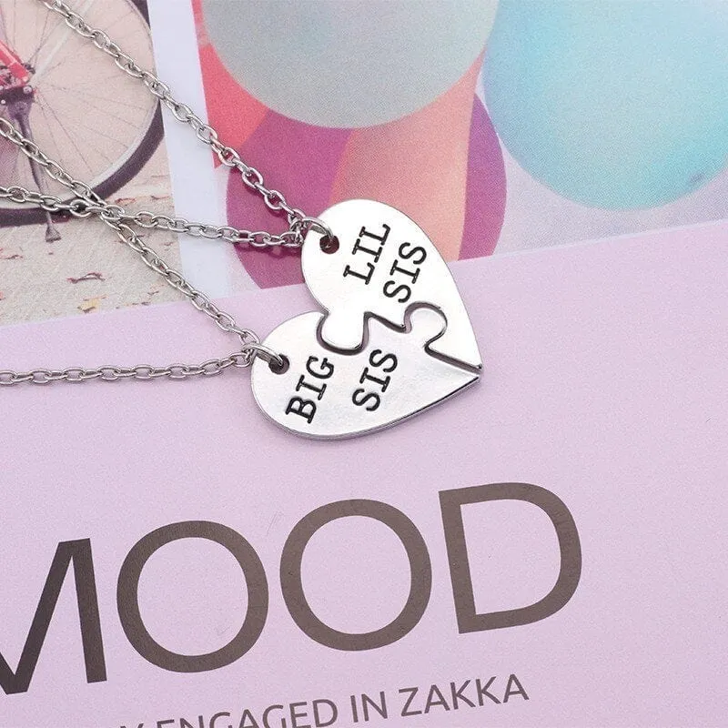 Puzzle kette Herz 2 Schwestern