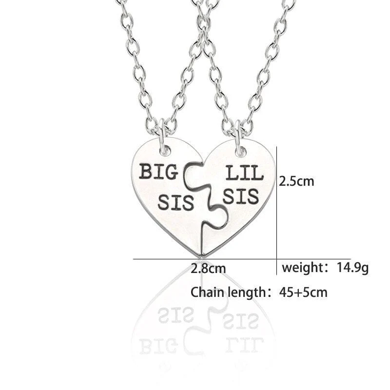 Puzzle kette Herz 2 Schwestern