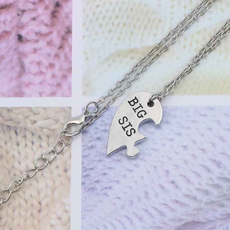 Puzzle kette Herz 2 Schwestern