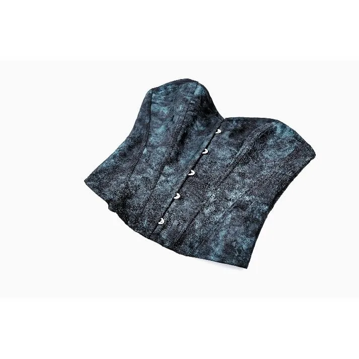 Gothic-Vintage-Jacquard-Schnürkorsett für Damen mit Überbrustumfang