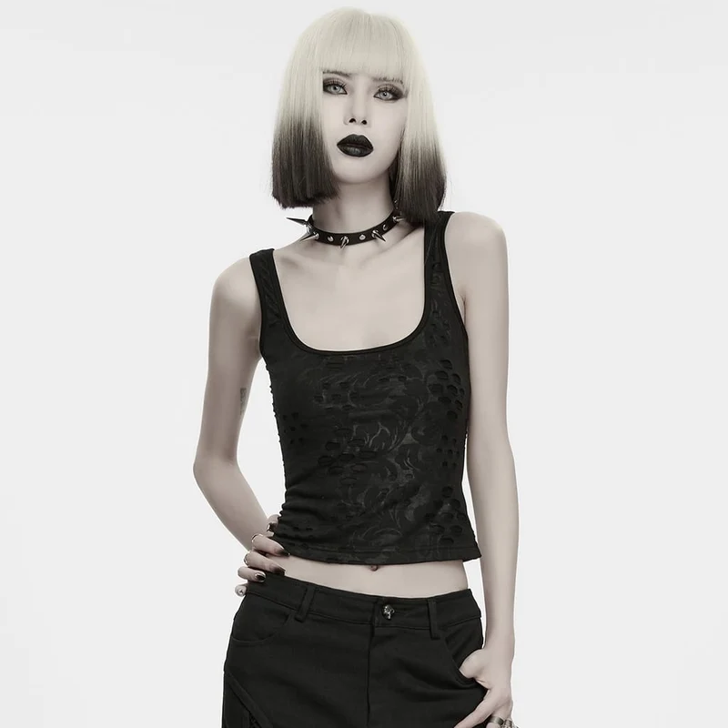 Grunge-Tanktop für Damen im Used-Look