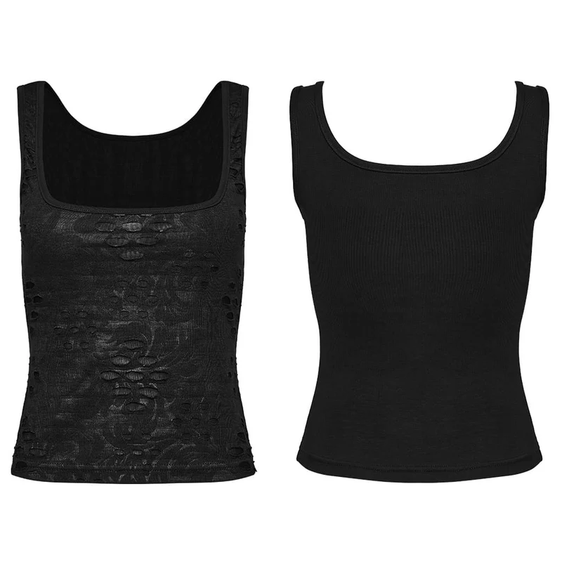 Grunge-Tanktop für Damen im Used-Look