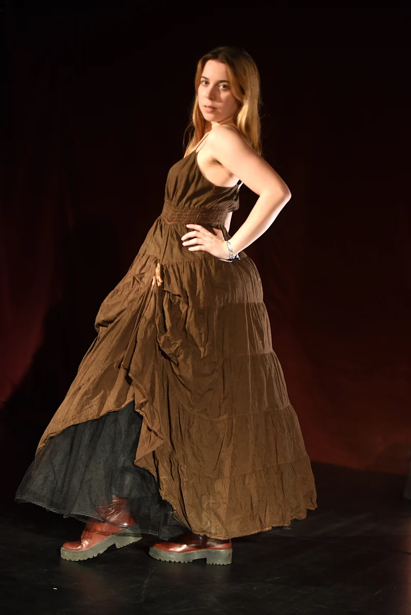 Kleid - Volantkleid - W047