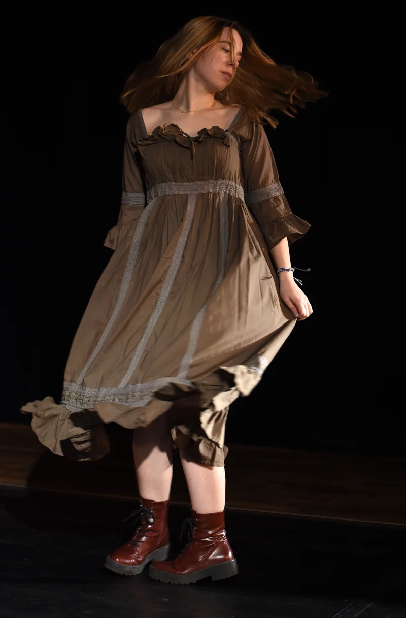 Kleid - Braunes Kleid - W045