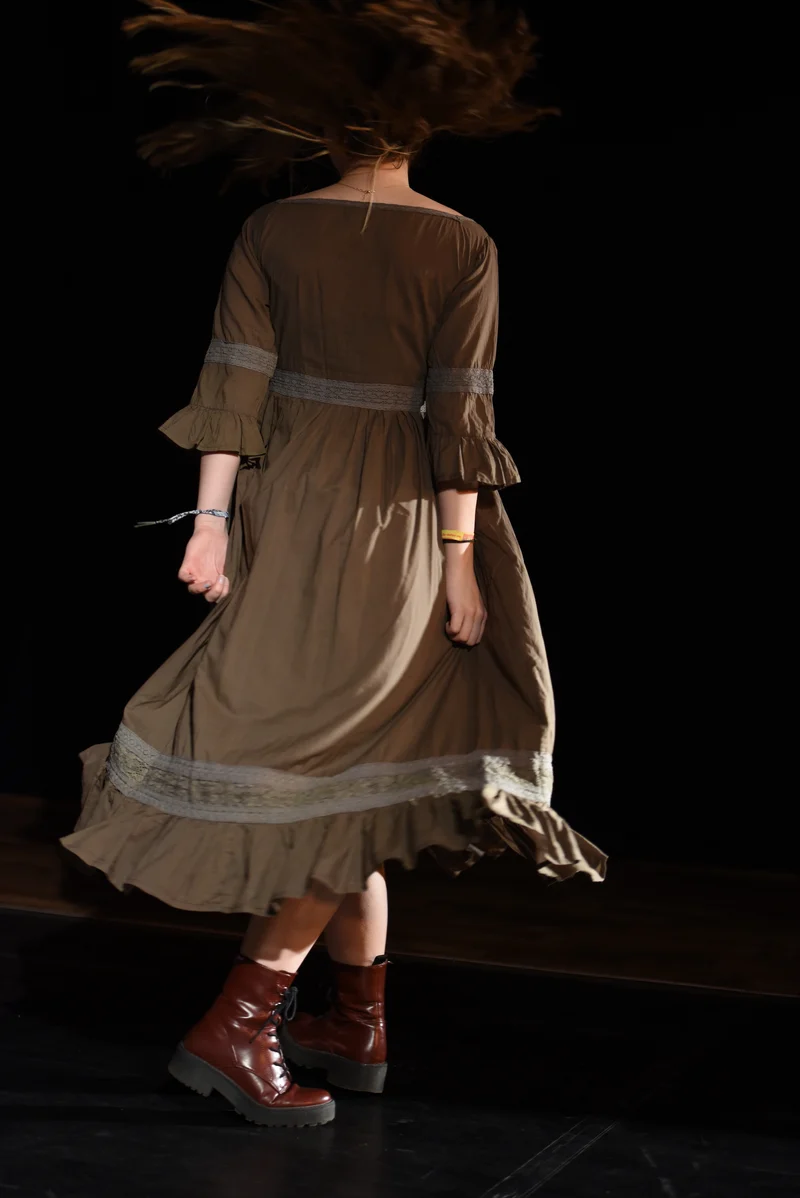 Kleid - Braunes Kleid - W045