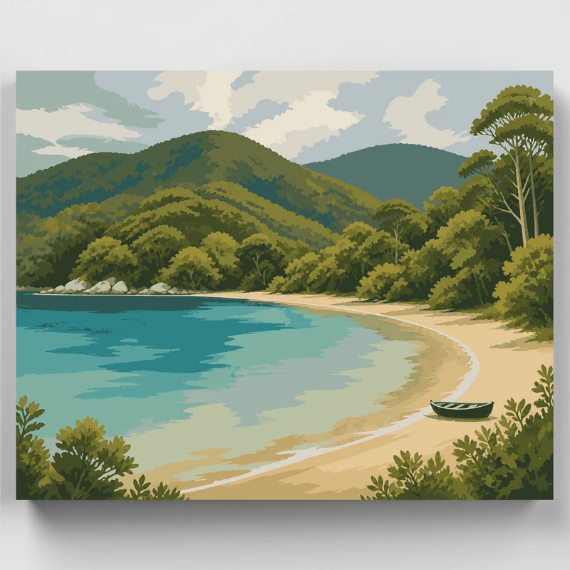 Bark Bay Lagoon - Paint by Numbers Kit