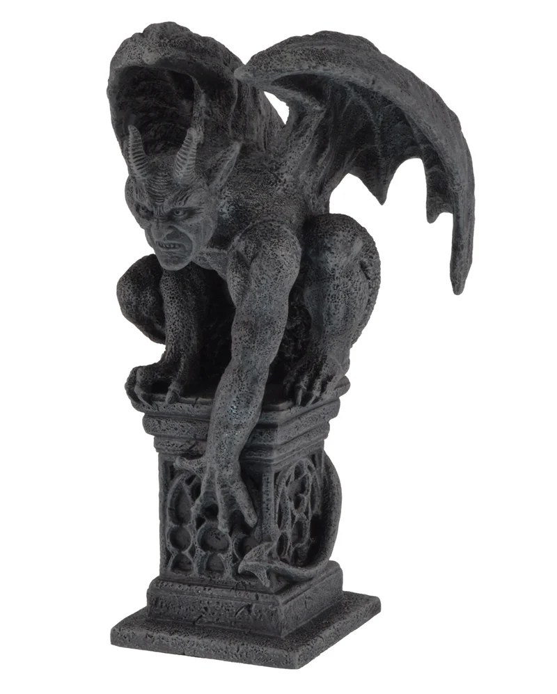 Teufelsgargoyle kriecht von einer Säule 18cm