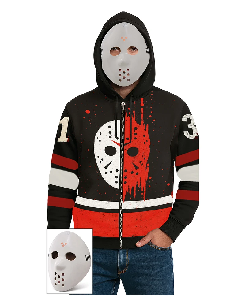 Hockey Killer Hoodie für Herren mit Maske