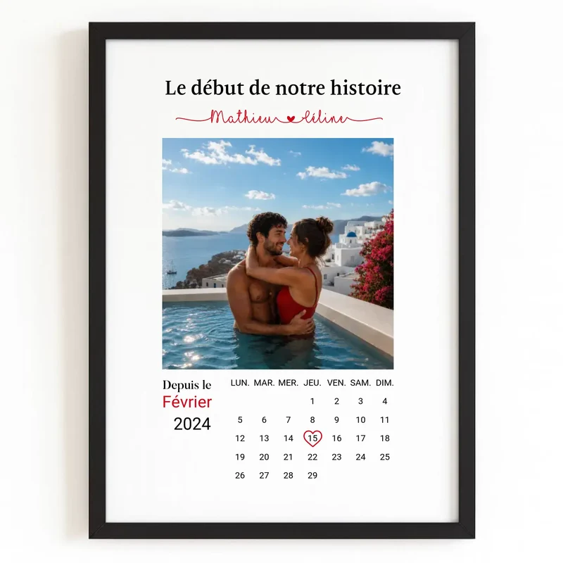 Affiche Personnalisée - Date de rencontre