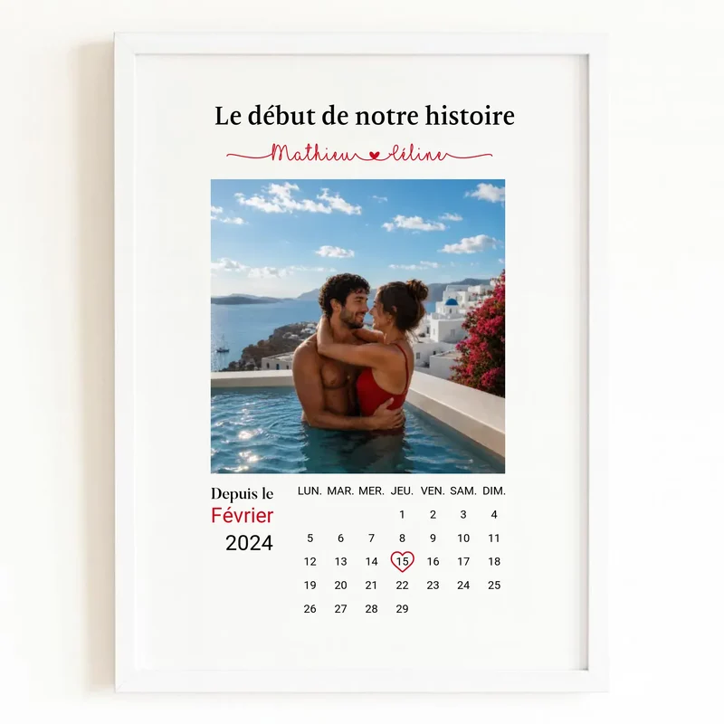Affiche Personnalisée - Date de rencontre