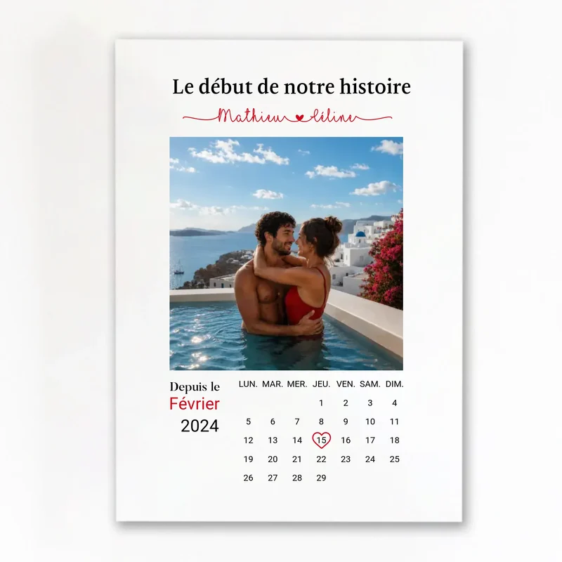 Affiche Personnalisée - Date de rencontre