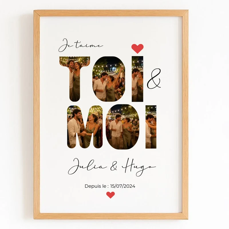 Affiche Personnalisée - Toi et Moi