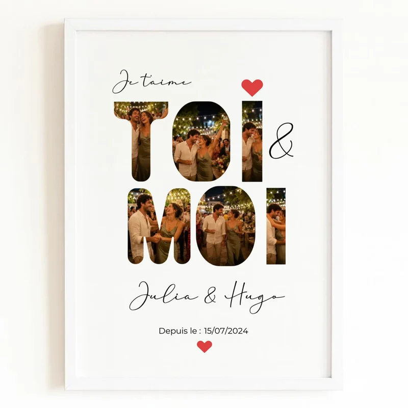 Affiche Personnalisée - Toi et Moi