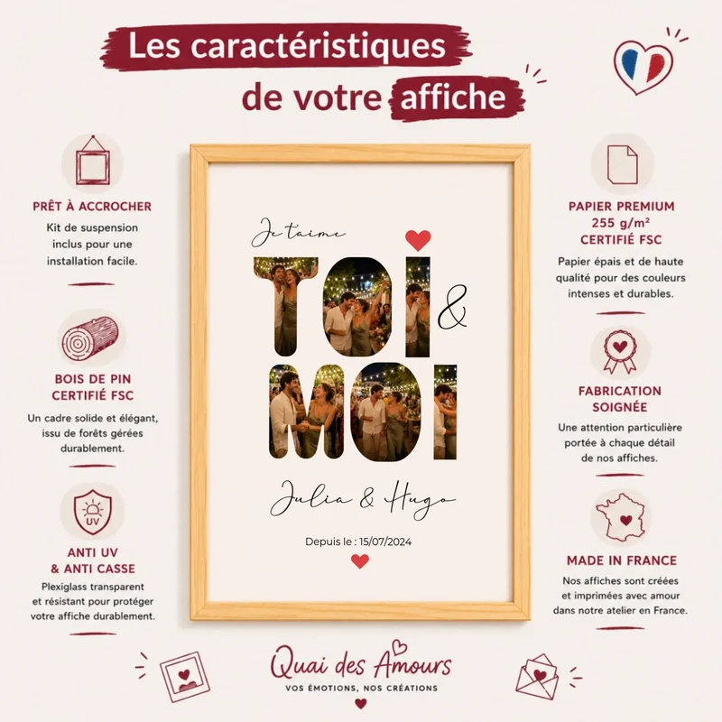 Affiche Personnalisée - Toi et Moi