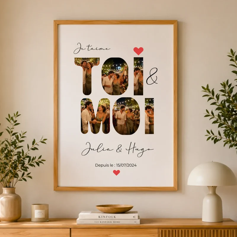Affiche Personnalisée - Toi et Moi