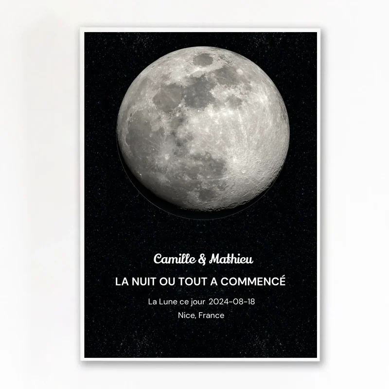 Affiche Personnalisée - Nuit de notre rencontre
