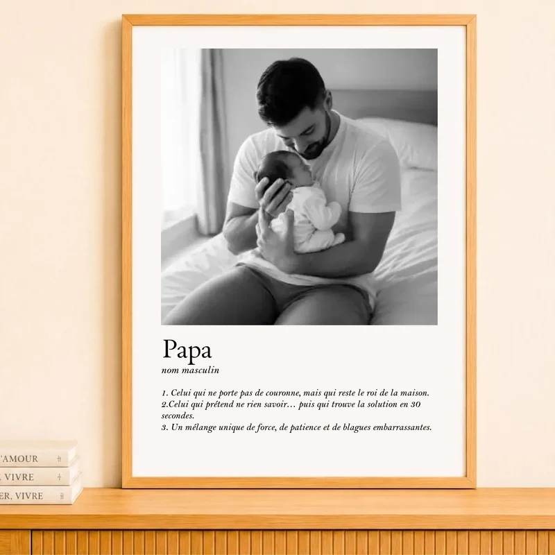 Affiche Personnalisée - Définition Papa