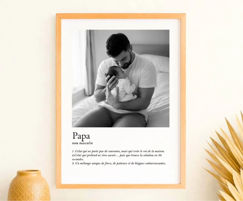 Affiche Personnalisée - Définition Papa