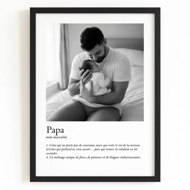 Affiche Personnalisée - Définition Papa