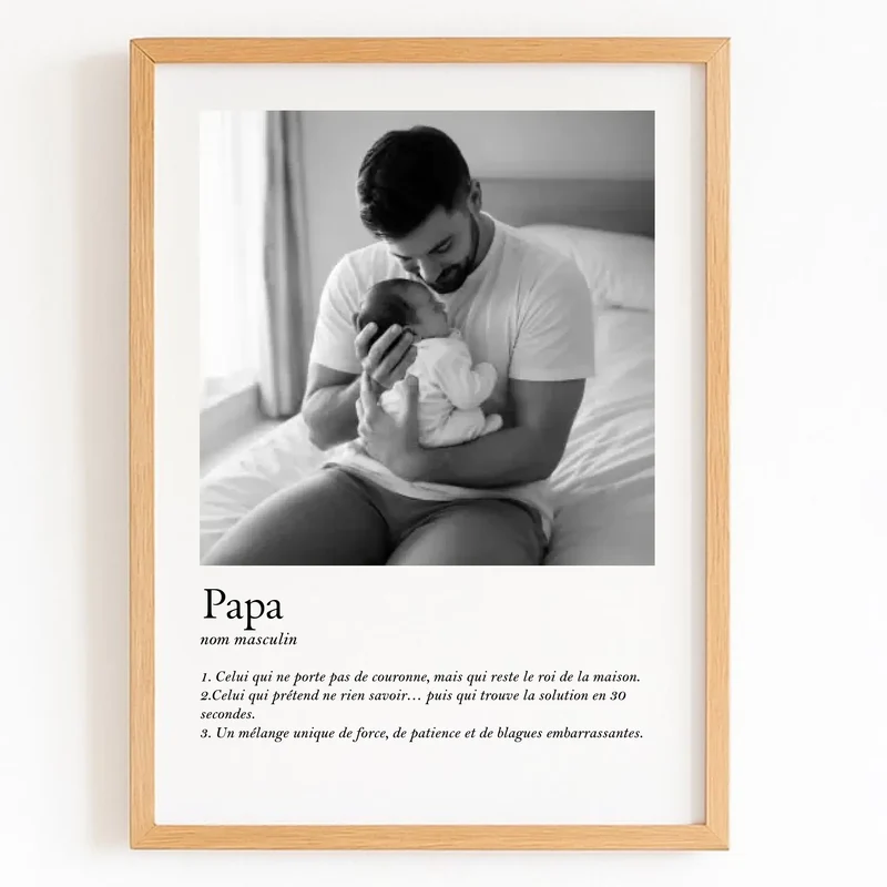 Affiche Personnalisée - Définition Papa