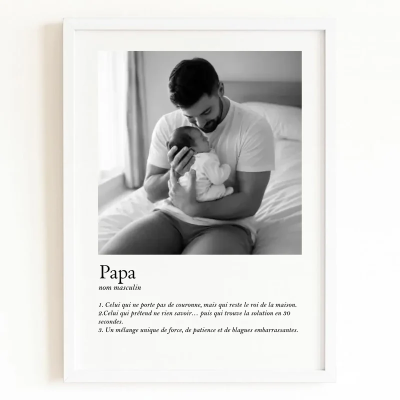 Affiche Personnalisée - Définition Papa
