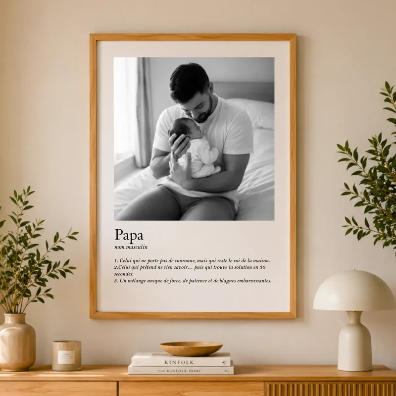Affiche Personnalisée - Définition Papa