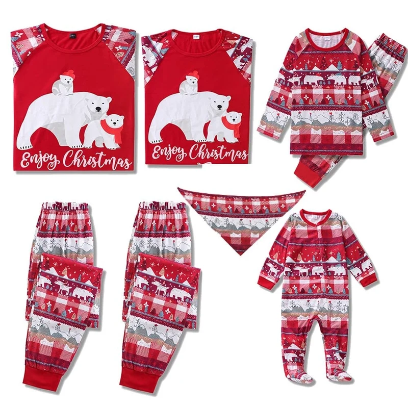 Pyjama Christmas Family