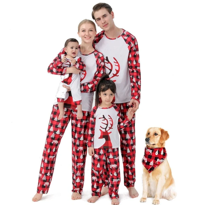 Weihnachtspyjama Erwachsene und Kids