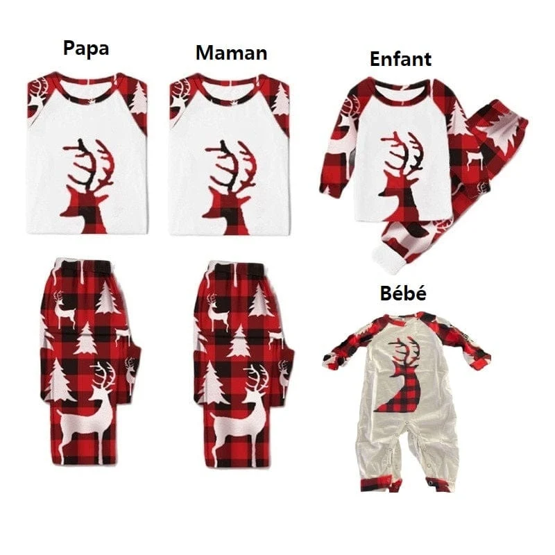 Weihnachtspyjama Erwachsene und Kids