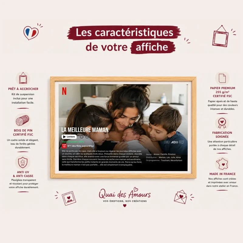 Affiche Netflix Personnalisée - La meilleure Maman