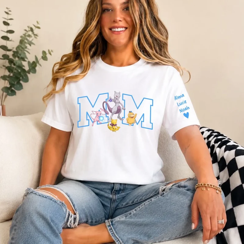 T-Shirt Personnalisé - Maman et ses Monstres