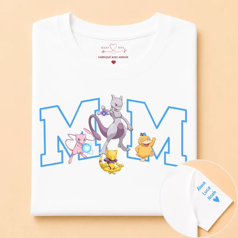 T-Shirt Personnalisé - Maman et ses Monstres