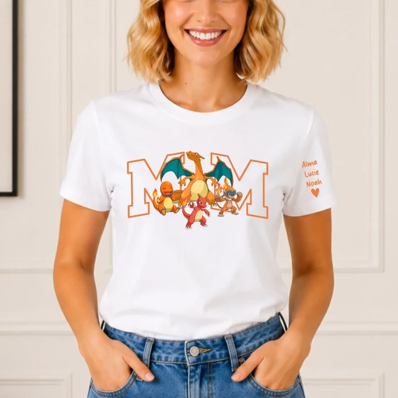 T-Shirt Personnalisé - Maman et ses Monstres