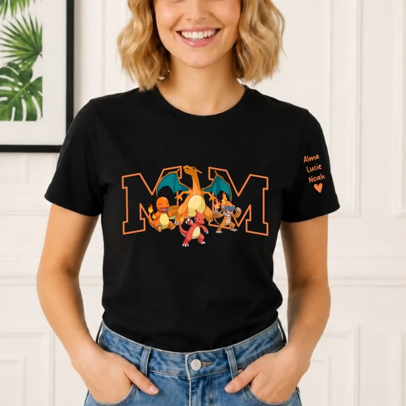 T-Shirt Personnalisé - Maman et ses Monstres