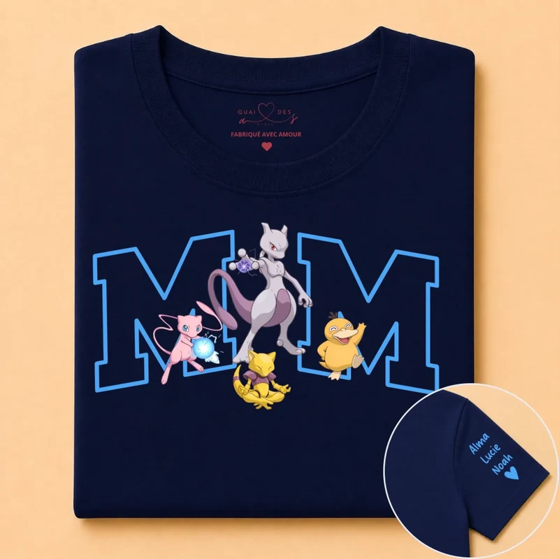T-Shirt Personnalisé - Maman et ses Monstres