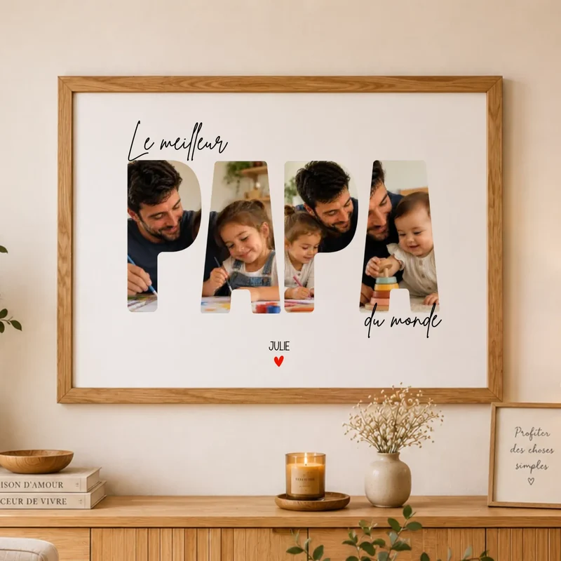Affiche Personnalisée - Le Meilleur papa du monde