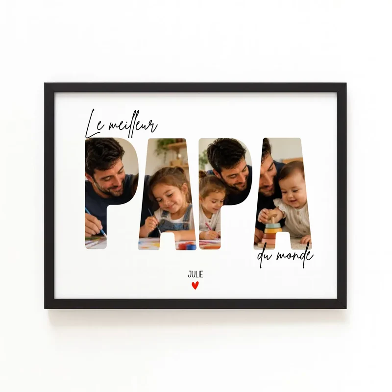 Affiche Personnalisée - Le Meilleur papa du monde
