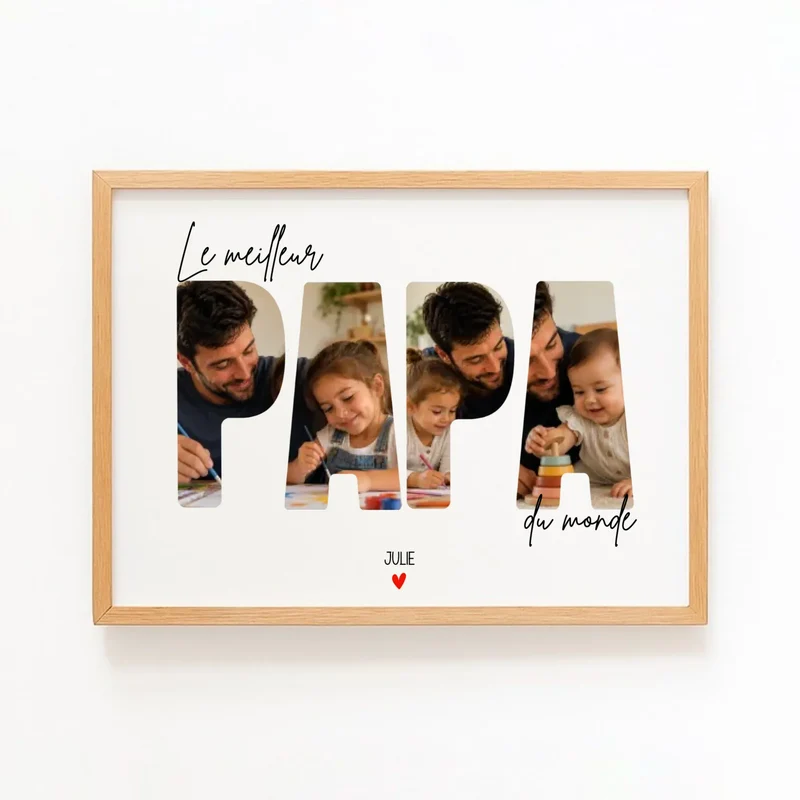 Affiche Personnalisée - Le Meilleur papa du monde