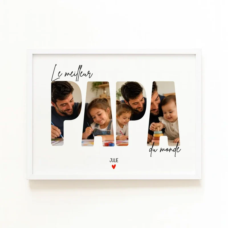 Affiche Personnalisée - Le Meilleur papa du monde