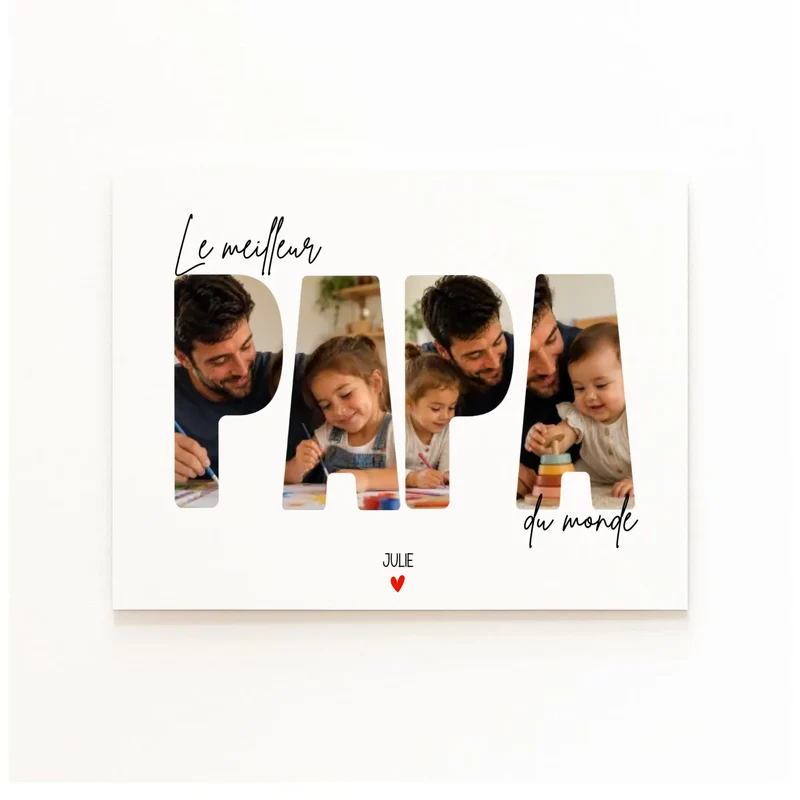 Affiche Personnalisée - Le Meilleur papa du monde
