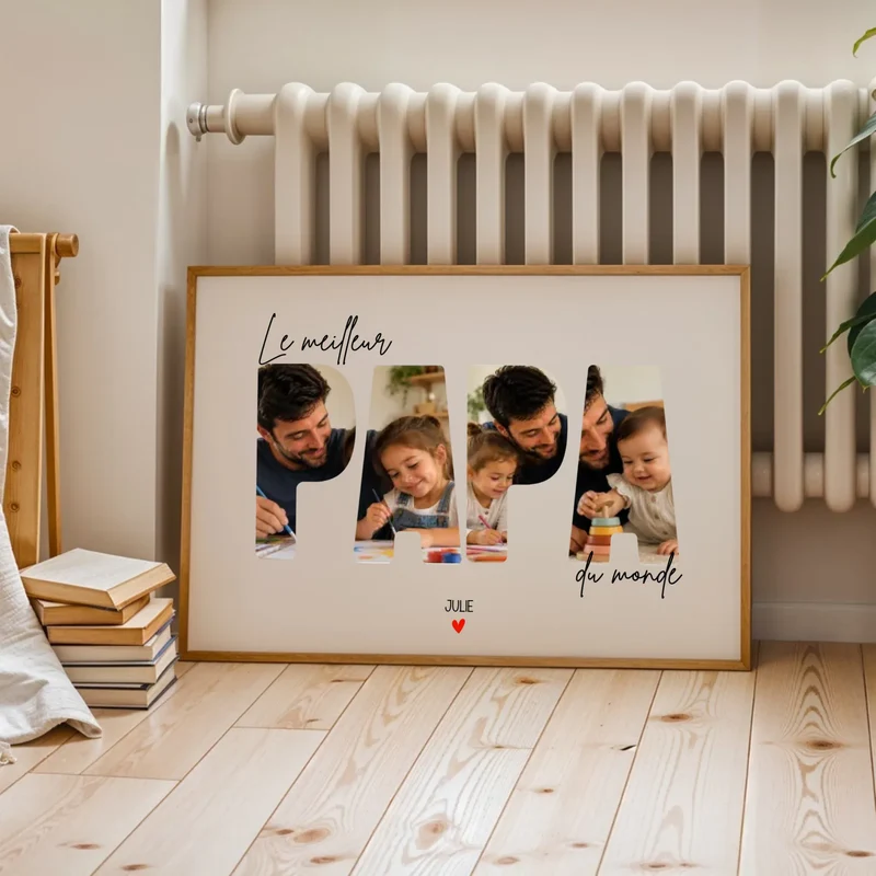 Affiche Personnalisée - Le Meilleur papa du monde