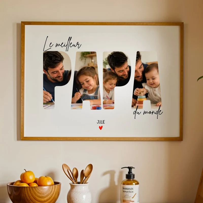 Affiche Personnalisée - Le Meilleur papa du monde