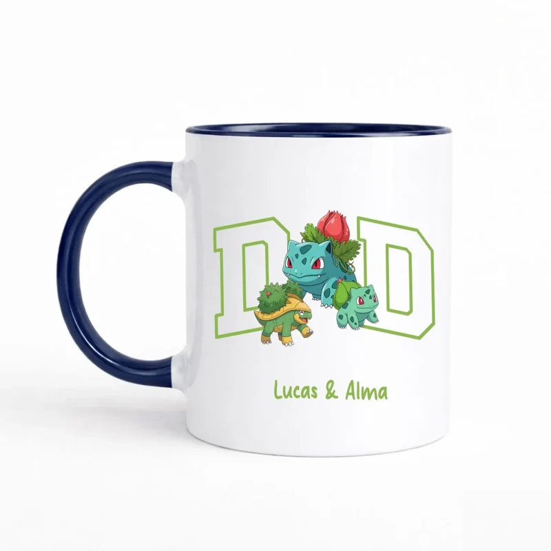 Mug papa personnalisé | Papa et ses monstres