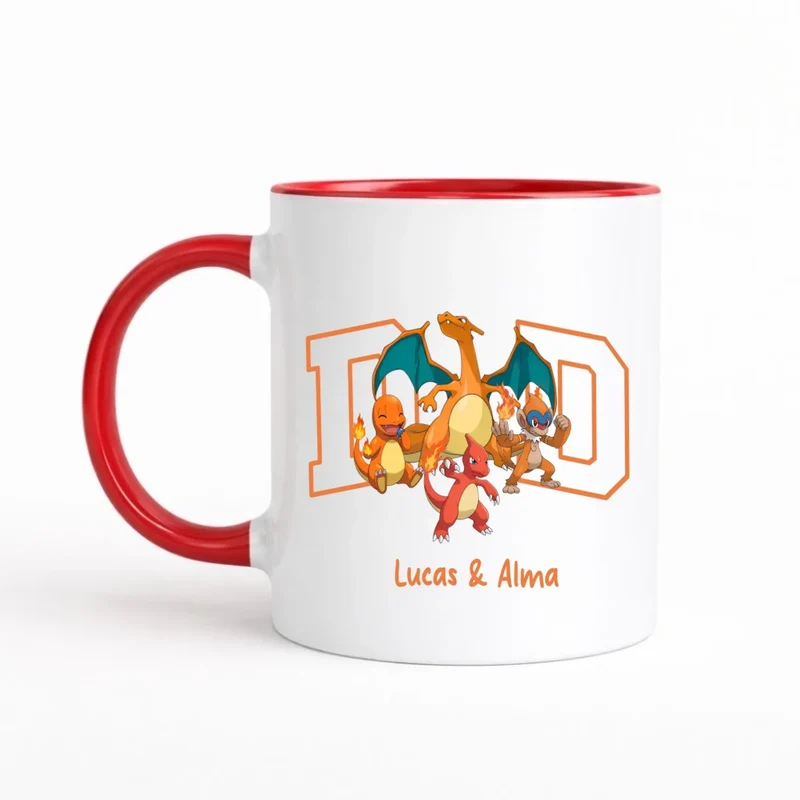 Mug papa personnalisé | Papa et ses monstres